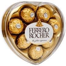 CHOCOLATES FERRERO EN CORAZON